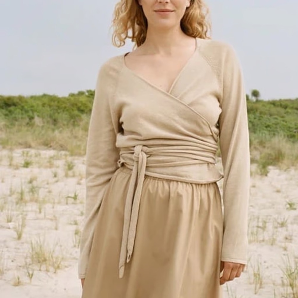 Shaina Mote Plié top in beige, size L